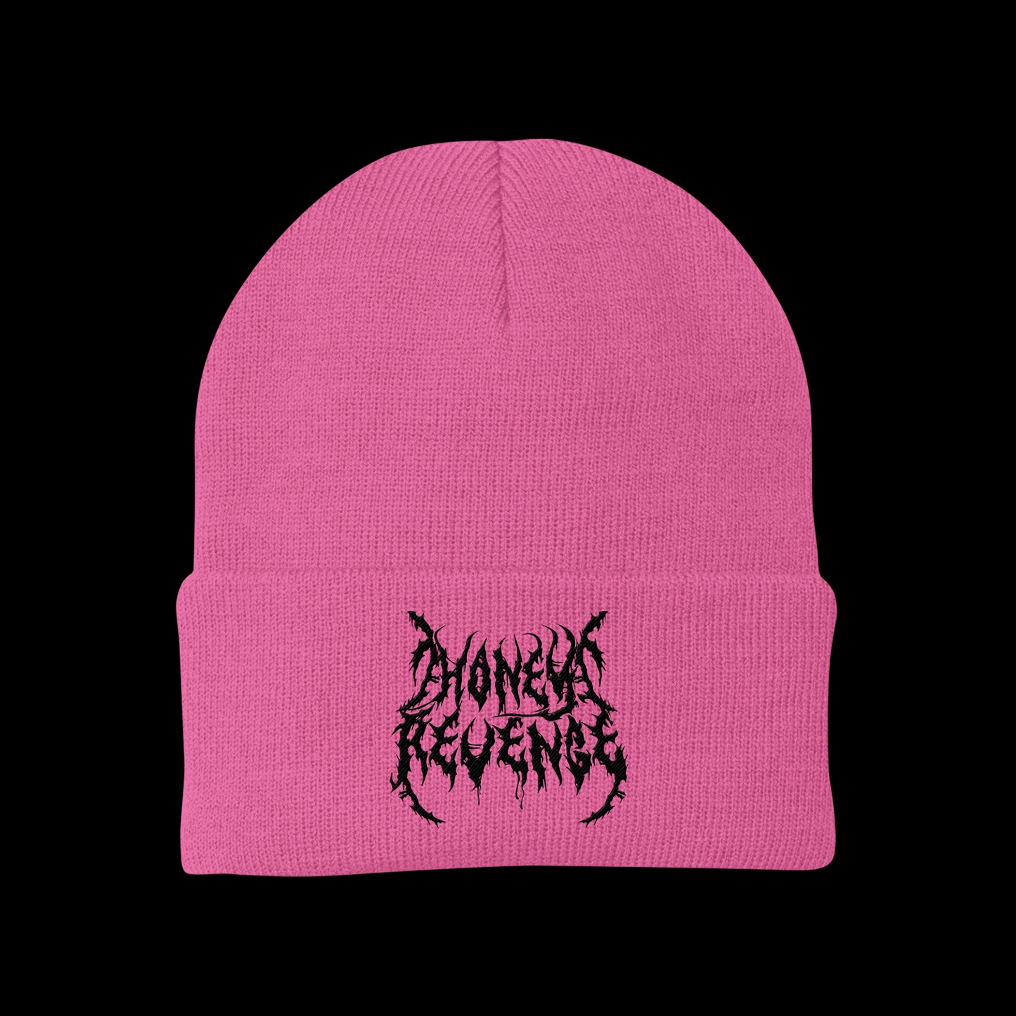 Death Metal Logo Pink Winter